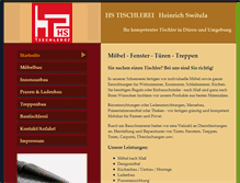 Tablet Screenshot of hstischlerei.de